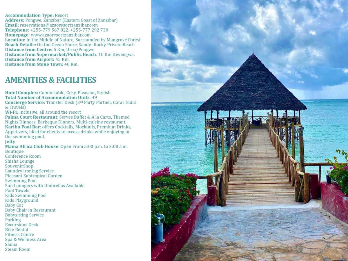 Azao Resort & Spa Pongwe Zewnętrze zdjęcie